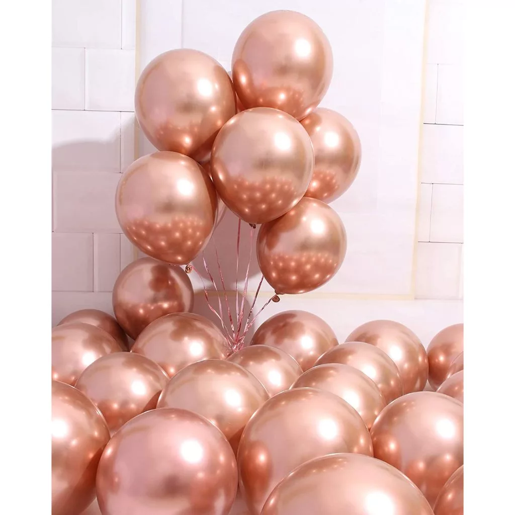 10pcs Metallic Latex Balloons l 10 Inch Colourful Party Balloons for Birthday, Wedding & Event Decoration