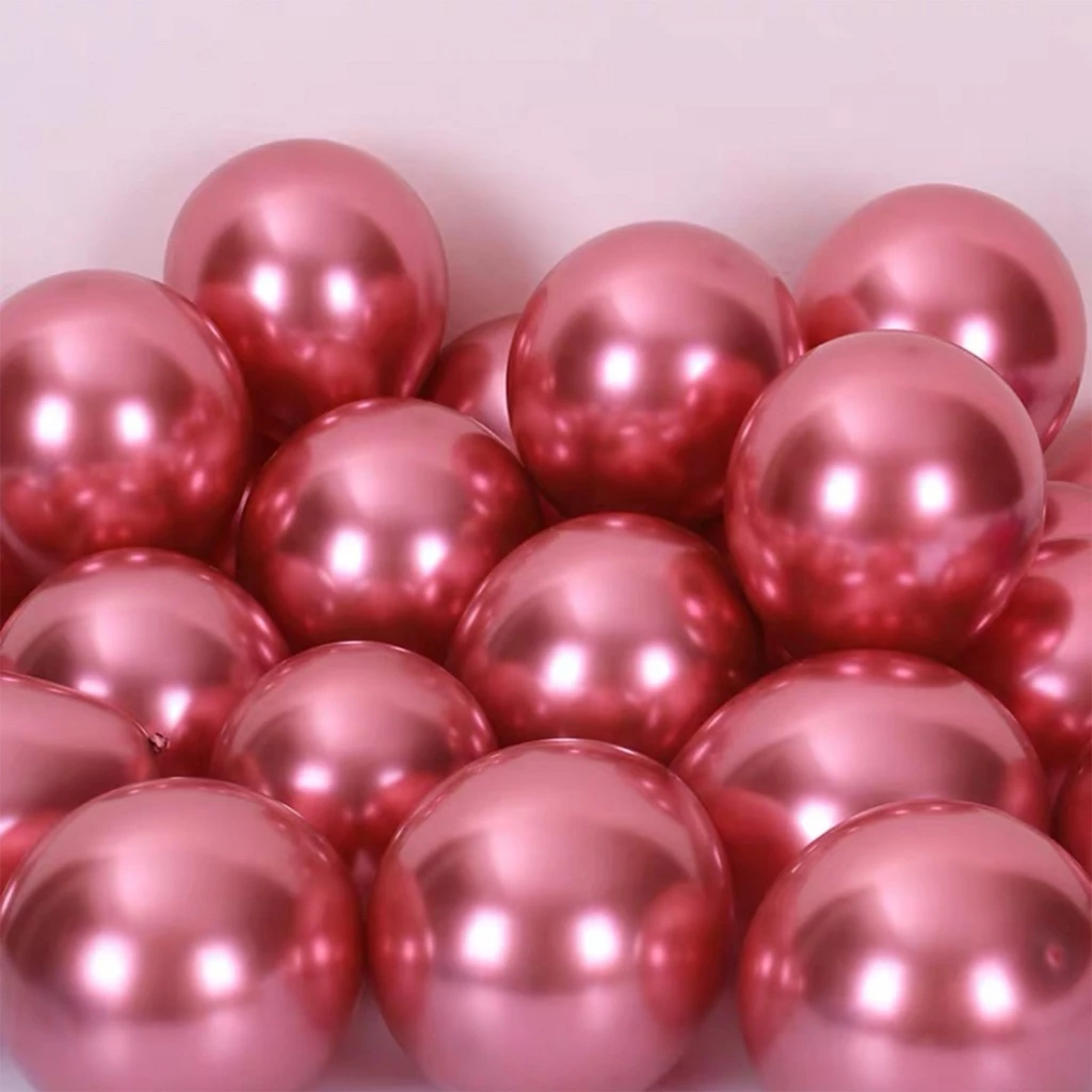 10pcs Metallic Latex Balloons l 10 Inch Colourful Party Balloons for Birthday, Wedding & Event Decoration