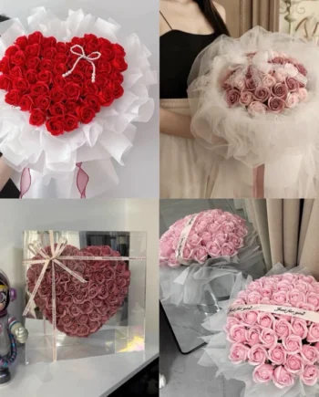 1pc 3-Layer Soap Rose Head l Artificial Rose Flower for Beauty, Wedding, Valentine's Day & Decoration